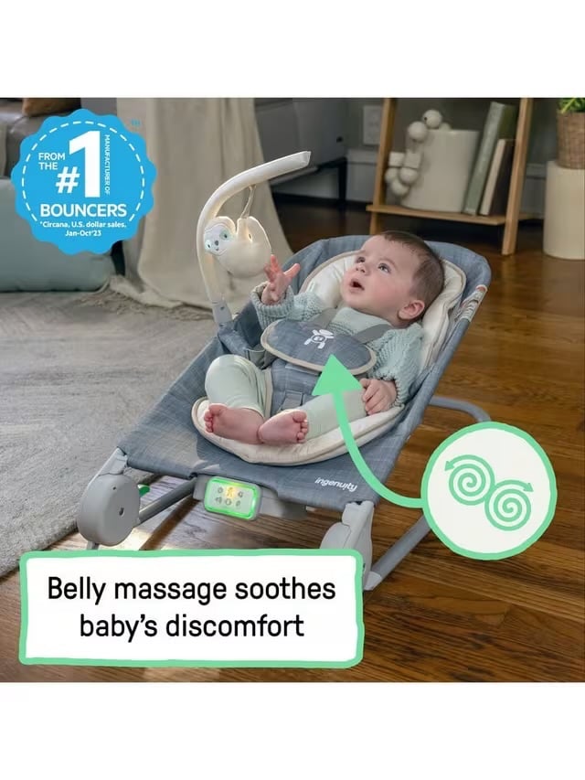 Ingenuity Happy Belly Rock-to-Bounce Massage Seat
