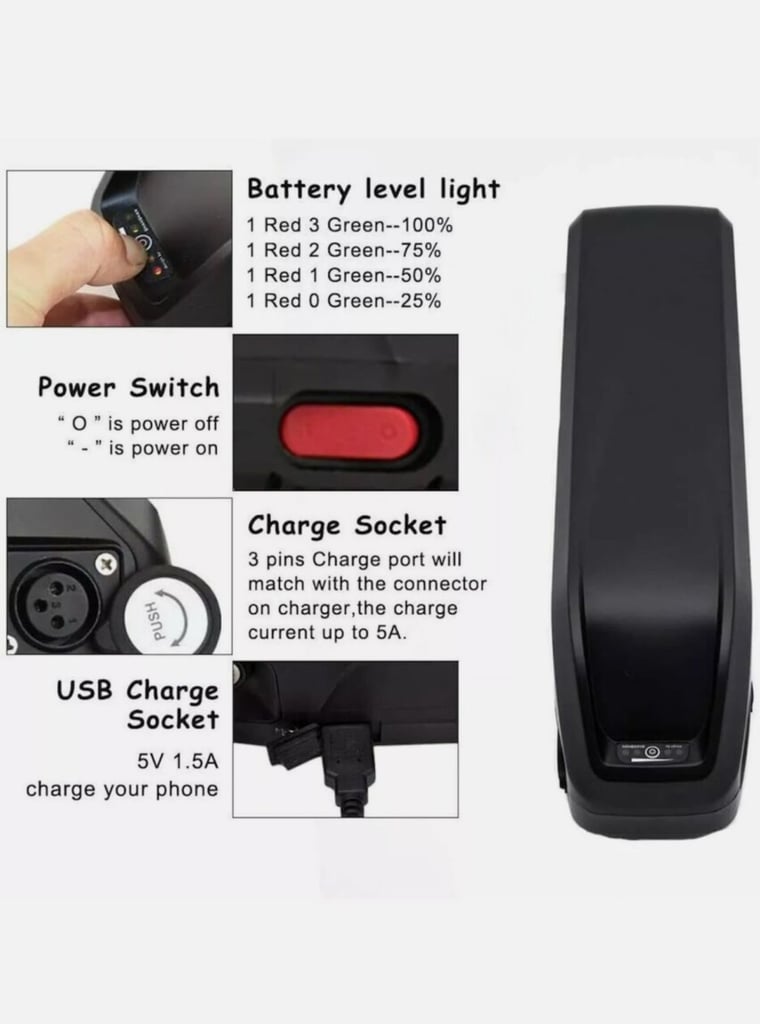 48v 28AH E Bike battery triangle bicycle battery Bike battery