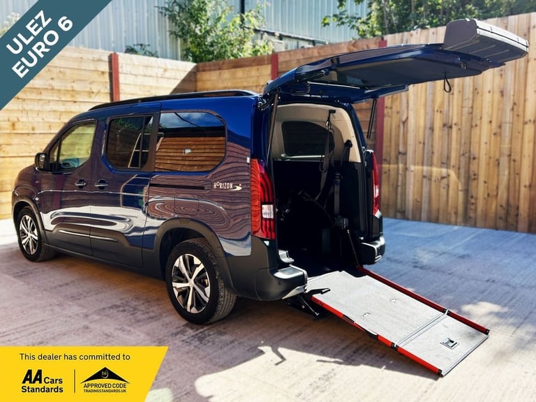 2024 Peugeot Rifter L2 LWB 5 Seat Auto Wheelchair Accessible Disabled Access Vehicle WAV MPV Dies...