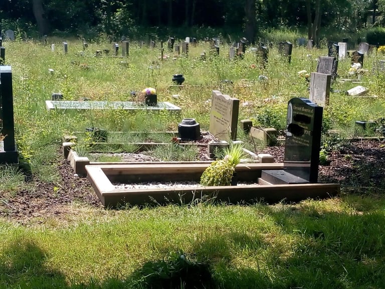 GRAVE SURROUNDS 'CUSTOM MADE TO ORDER'  £340 CASH ON COLLECTION