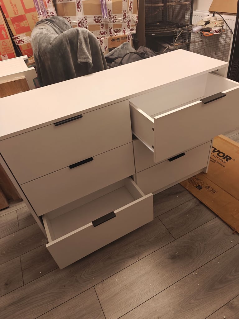 Phoenix Wide Chest of 6 Storage Drawers