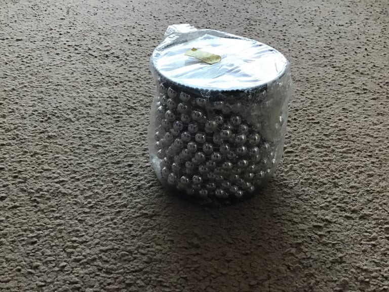 New sealed large reel of silver beading 