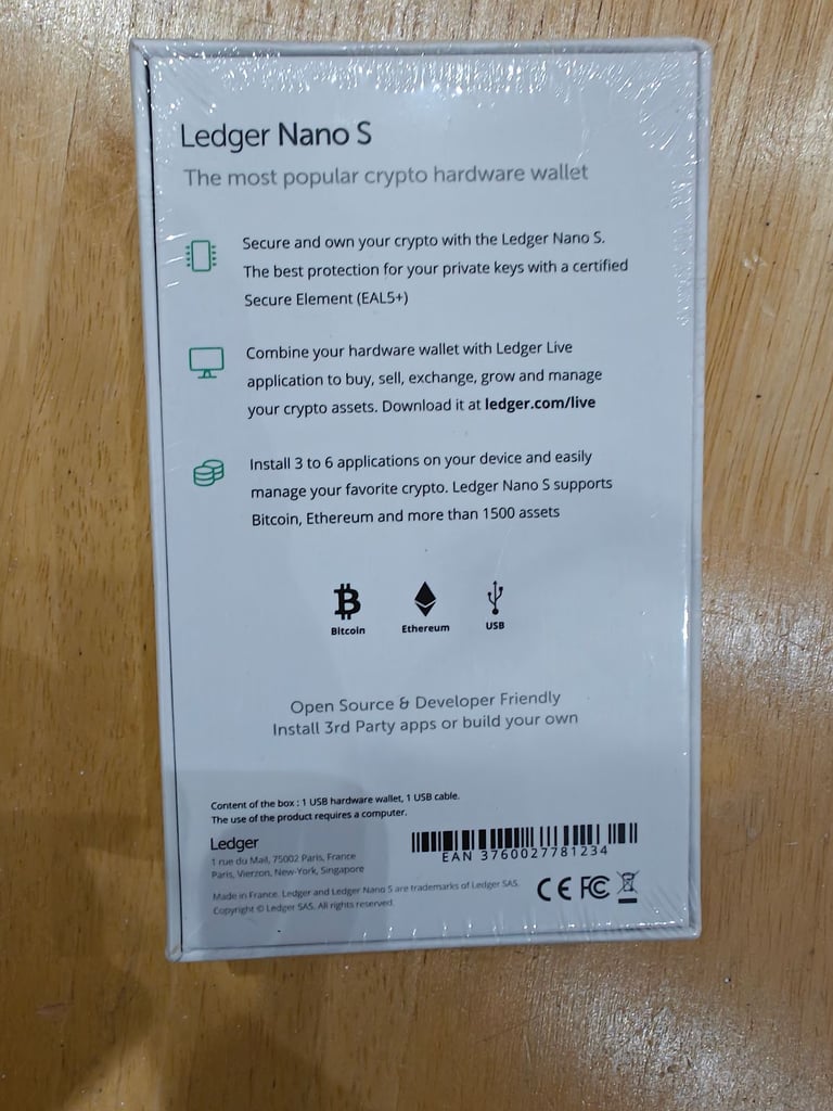 Ledger Nano S: Secure Crypto wallet