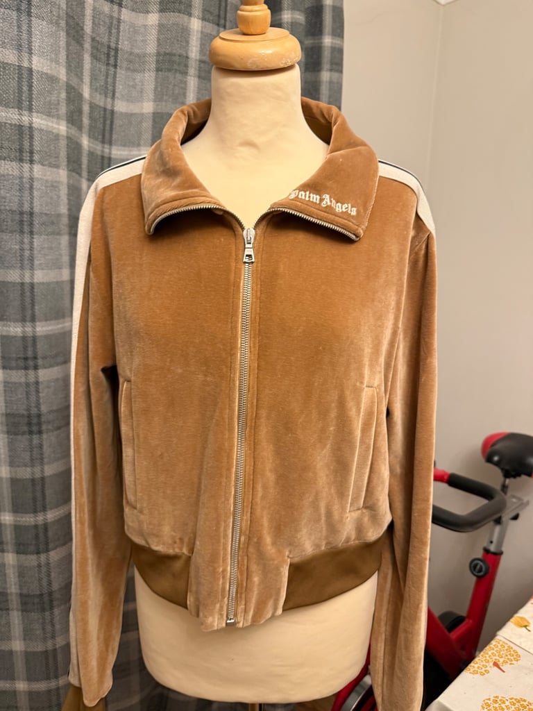 image for Palm angels beige velvet jacket 