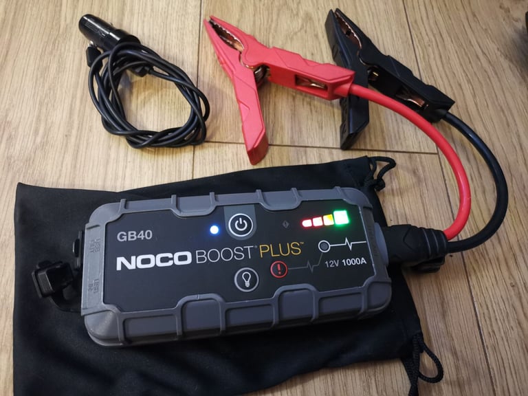 Noco Boost Plus GB40 12V Portable Lithium Jump Starter 1000A Battery Booster Pack for Car or Van