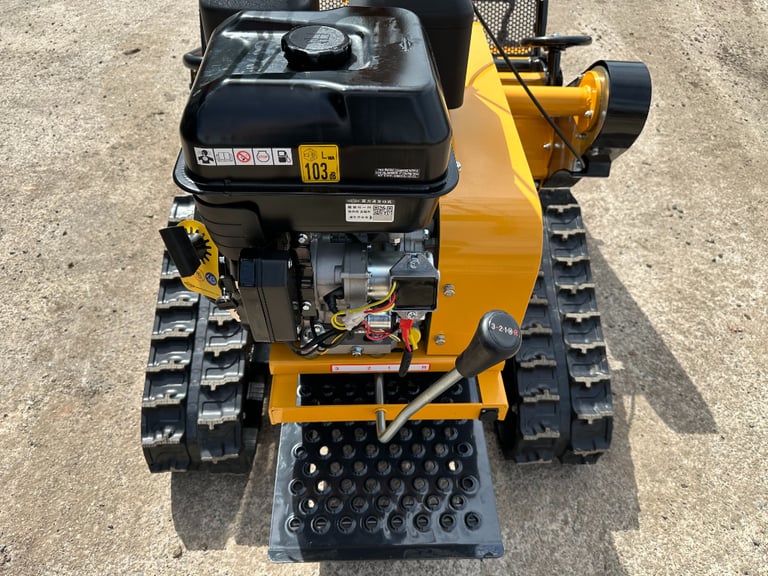 Brand New RAPTOR X Petrol Pedestrian Track Flail mower, tractor *** VIDEO *** Key Start 13.5HP