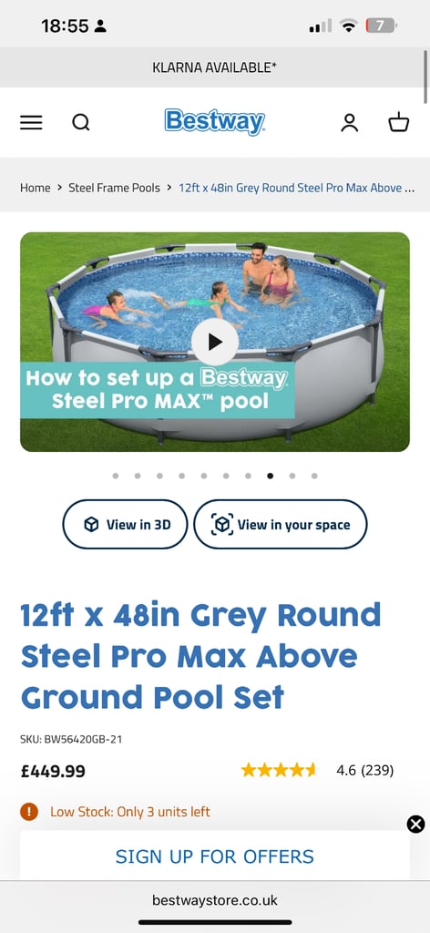 12 ft above ground swimming pool and solar cover 