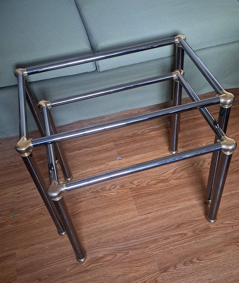 Pair of vintage Orsenigo nesting table frames