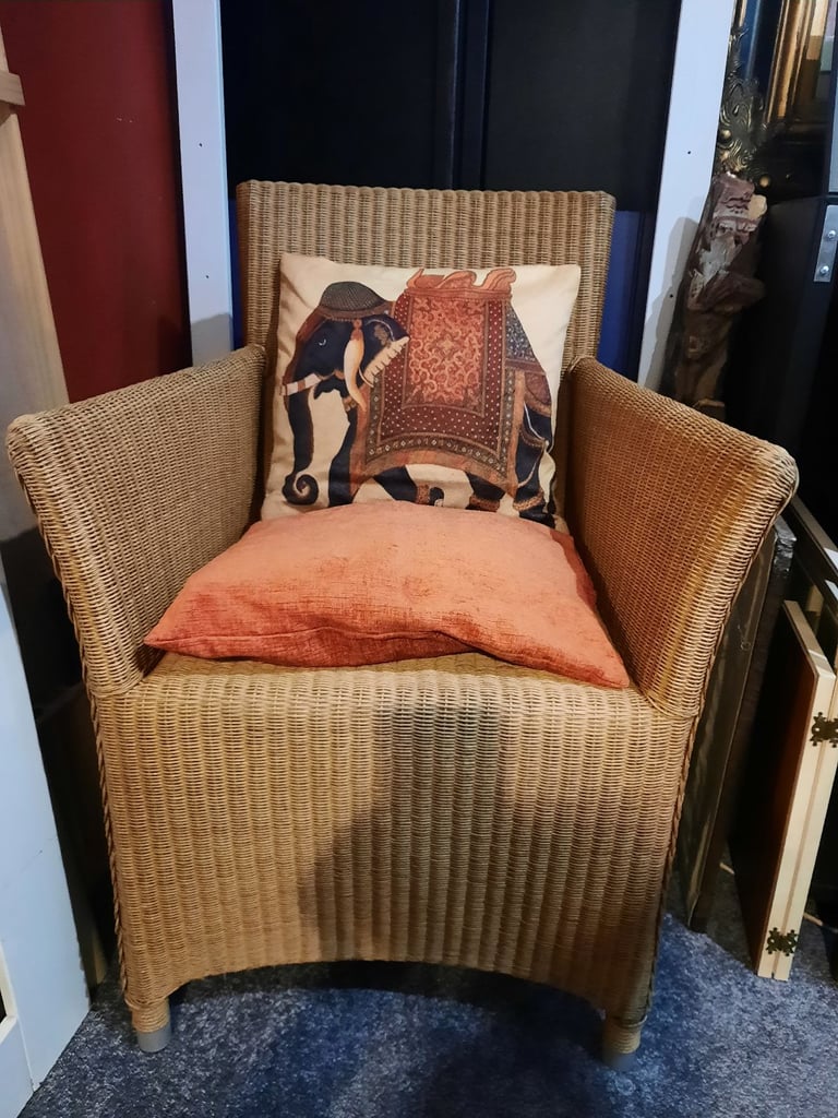 image for Wicker chair with cushions