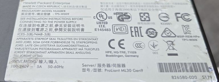 HP ProLiant ML30 Gen9 Tower Server – Xeon E3-1220 v5 | 64GB RAM | 3TB SSD