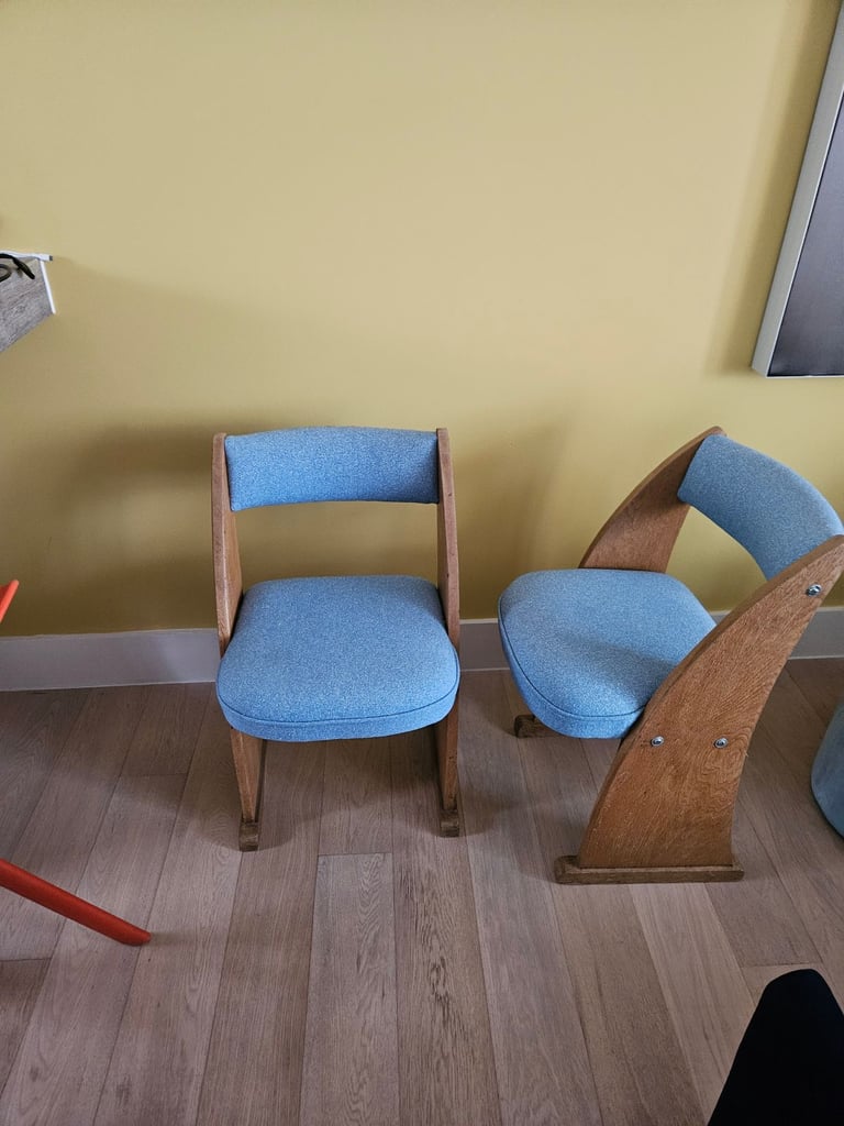 image for Two wing back chairs