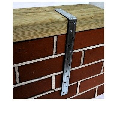 image for Light duty angled restraint metal galvanized straps X 20 pcs