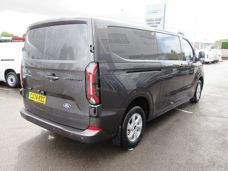2024 Ford E-Transit 320 Limited LWB L2 GREY AUTOMATIC VAN WITH SAT NAV REAR CAMERA TWIN SIDE DO P...
