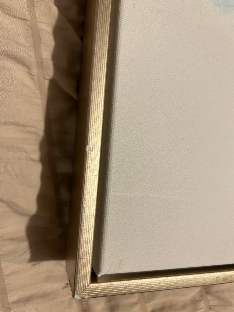 Blue/gold feature canvas