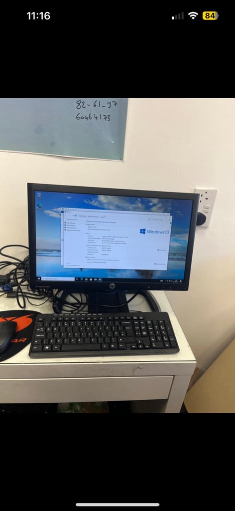 Hp Compaq  300gb hdd I5-2400s 6gb ram  Full setup comes with monitor , tower, mouse and keyboard 