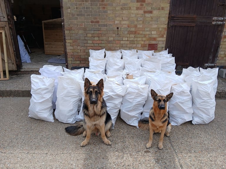 Big bags of clean, dry firewood