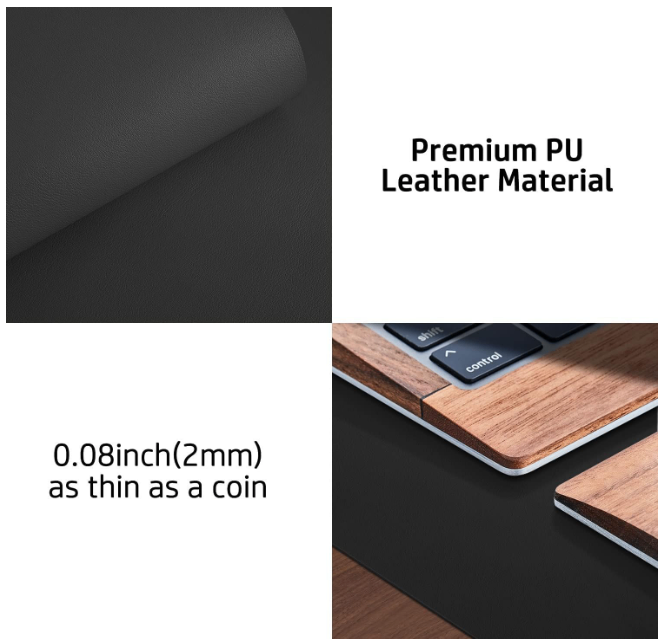 Office Desk Pad Protector, Mouse Pad, Non-Slip PU Leather BRAND NEW CLEARANCE