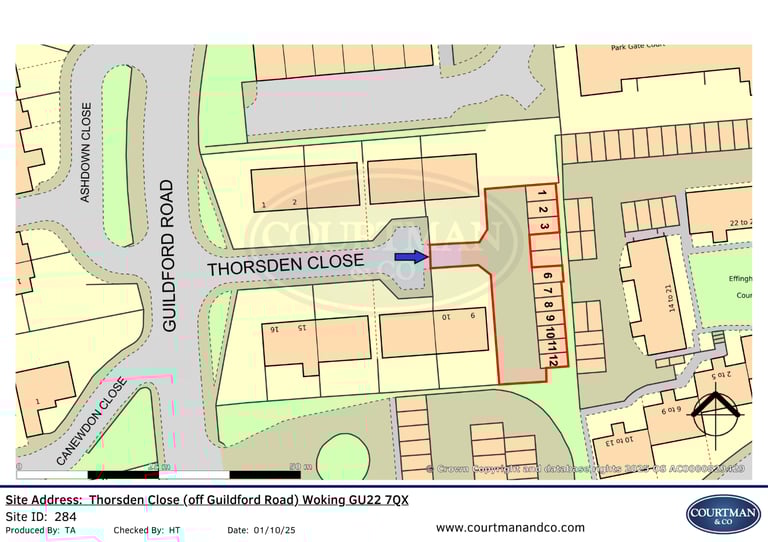 Garage/Parking/Storage: Thorsden Close (off Guildford Road), Woking, GU22 7QX