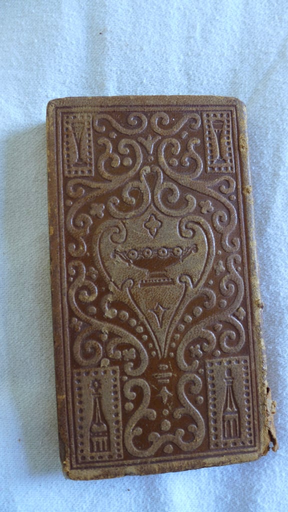 COLLECTABLE SMALL ANTIQUE LEATHER-BOUND BOOK: A MADEIRA PARTY. BY SILAS WEIR MITCHELL