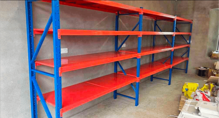 2m x 2m x 60cm Heavy Duty Racking/Shelving - Ideal for containers/sheds/warehouses