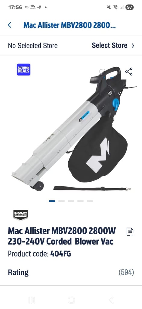image for Leaf blower vacuum 