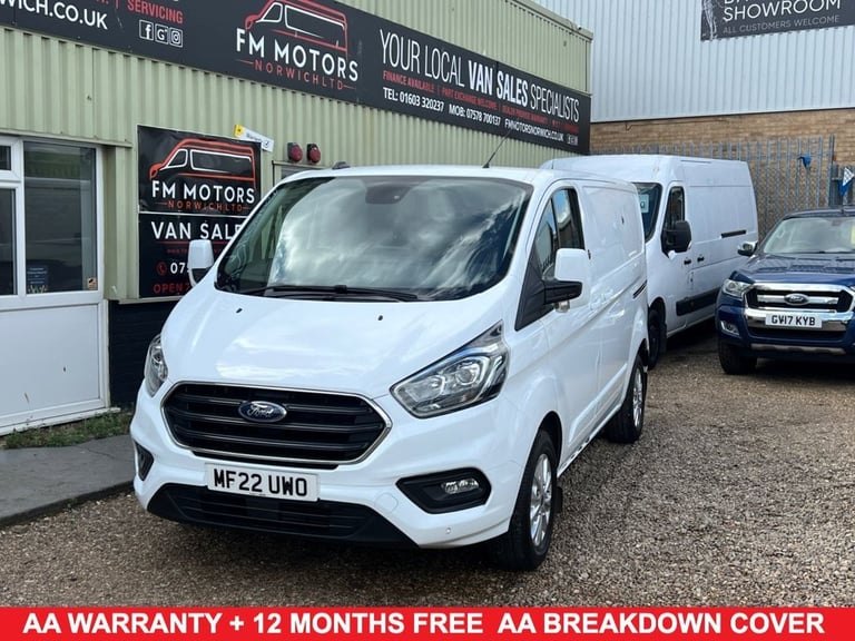 image for 2022 22 FORD TRANSIT CUSTOM 2.0 300 ECOBLUE LIMITED PANEL VAN 5DR DIESEL MANUAL 