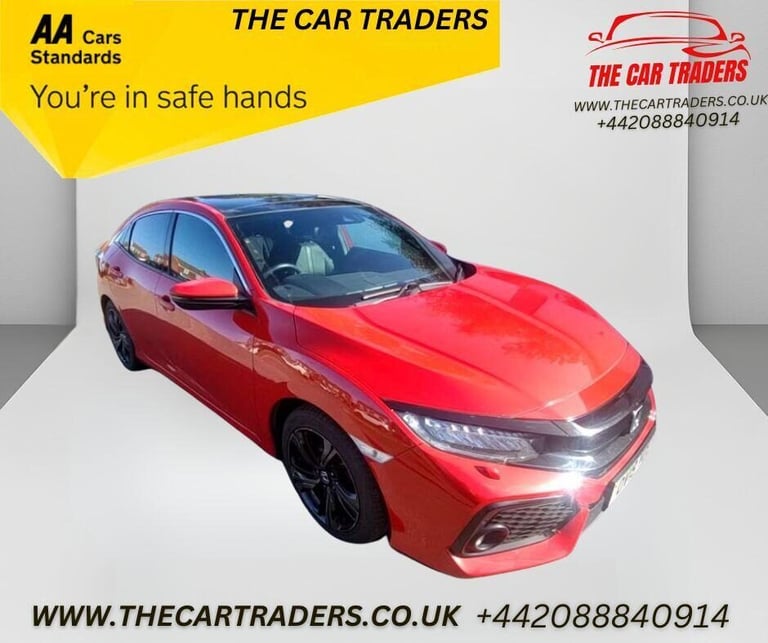 image for 2019 Honda Civic 1.0 VTEC Turbo EX Hatchback 5dr Petrol CVT Euro 6 (s/s) (126 ps) Hatchback Petro...