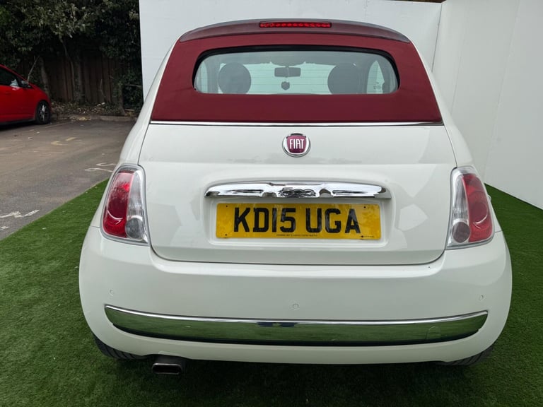 2015 Fiat 500 0.9 TwinAir Lounge 2dr Dualogic CONVERTIBLE PETROL Automatic