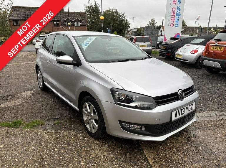 2013 Volkswagen Polo 1.2 70 Match Edition 3dr HATCHBACK PETROL Manual