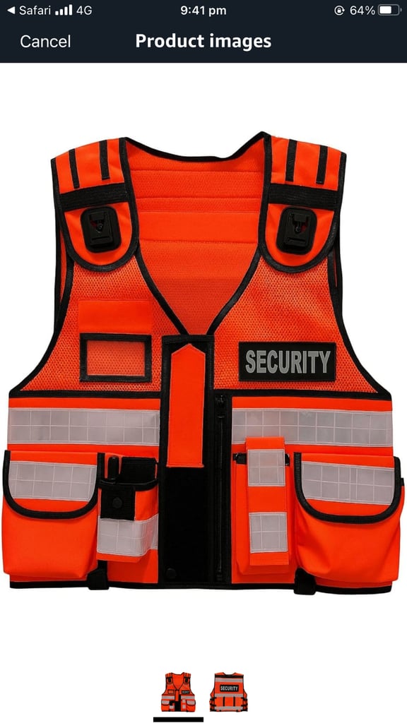 image for Security Vest - Orange 