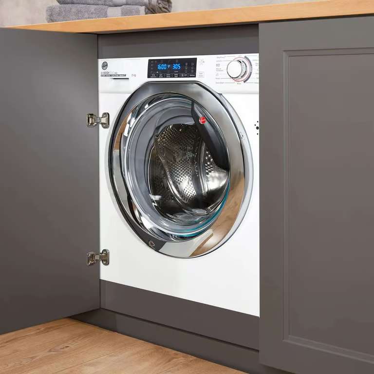 image for Hoover H-WASH 300 PRO HBWOS69TAMCET-80 Integrated 9kg Washing Machine with 1600 rpm spin - BRAND NEW