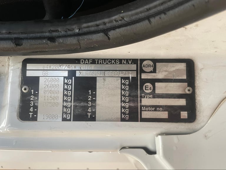 DAF CF290 *EURO 6*, 6X2 26 TONNE INSULATED FRIDGE/FREEZER – 2016 – PF65 LLU