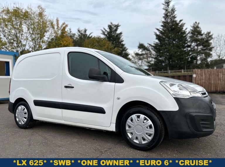 image for 2018 Citroen Berlingo 1.6BlueHDi 625 LX P/V 5dr SWB 100bhp ONE OWNER, 7 SERVICES PANEL VAN Diesel...