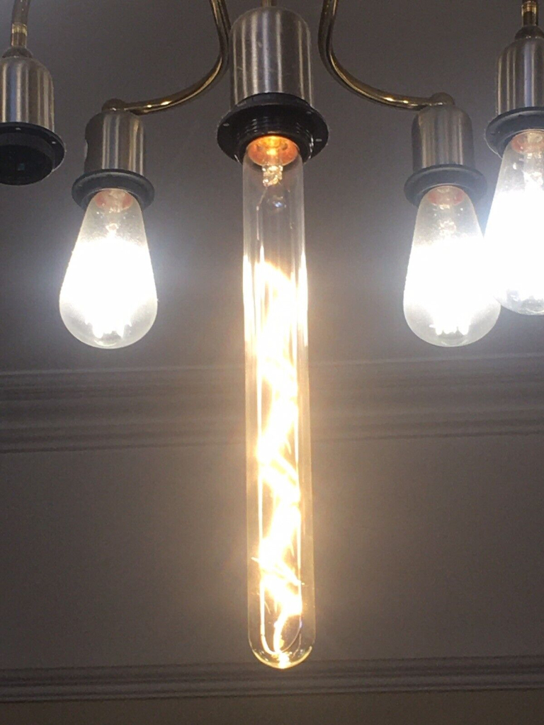 LED Long Light Bulbs - Set of 2. Warm white tube 7W