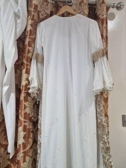 white gold chiffon 2 pce suit 
