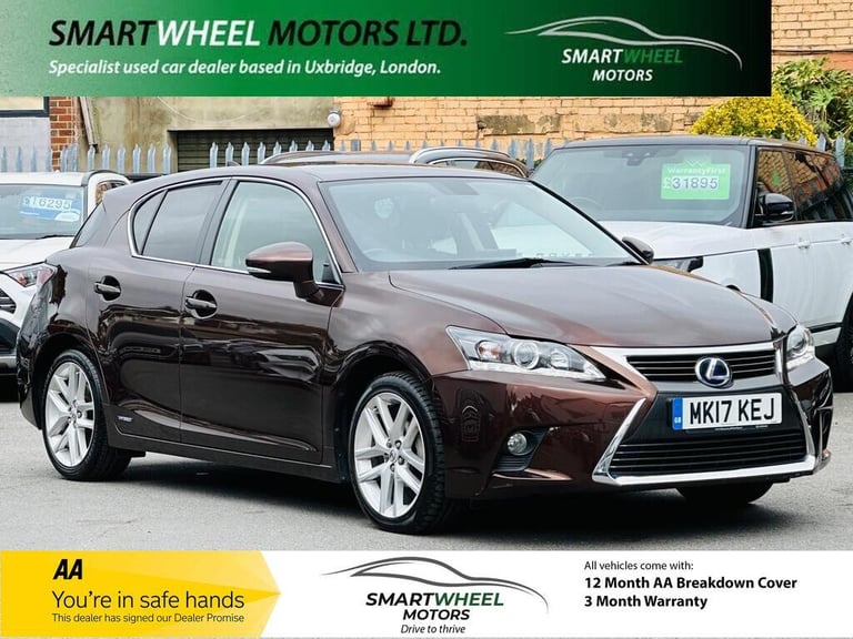 image for 2017 Lexus CT 1.8 200h Advance CVT Euro 6 (s/s) 5dr HATCHBACK Petrol/Electric Hybrid Automatic