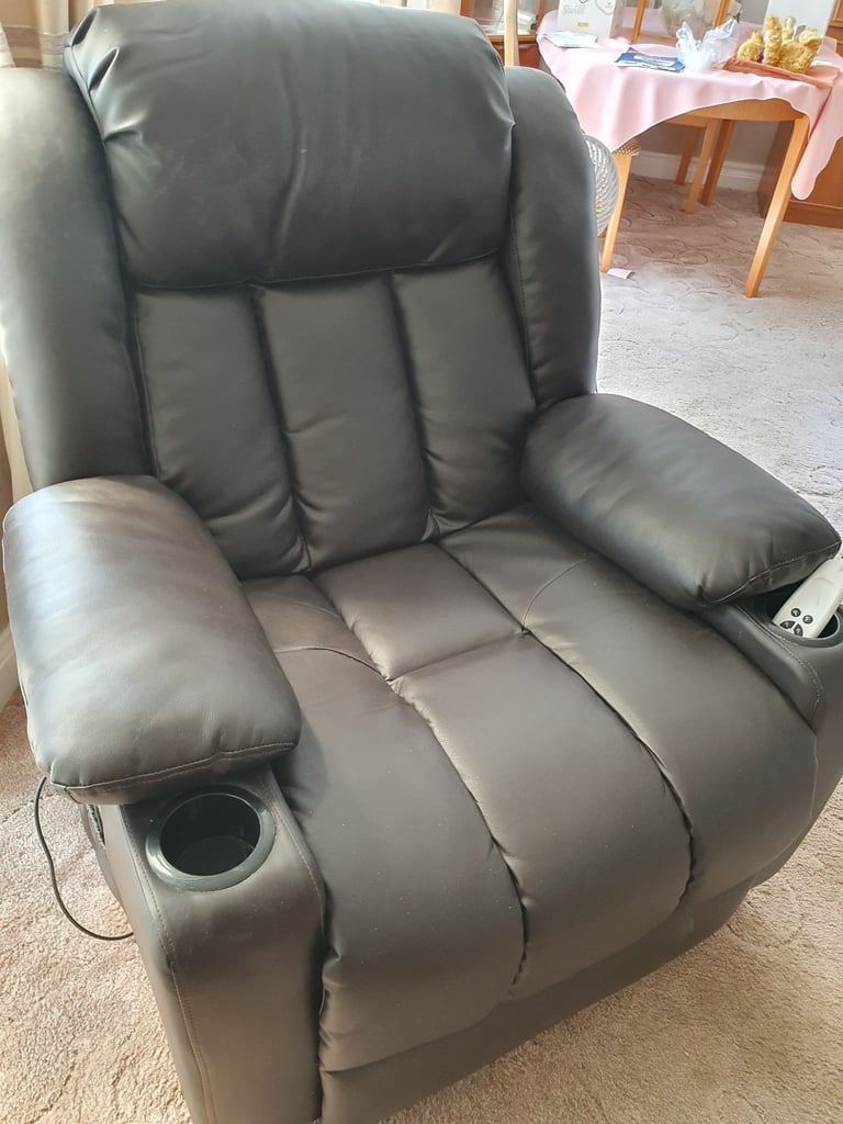 Black reclining chair