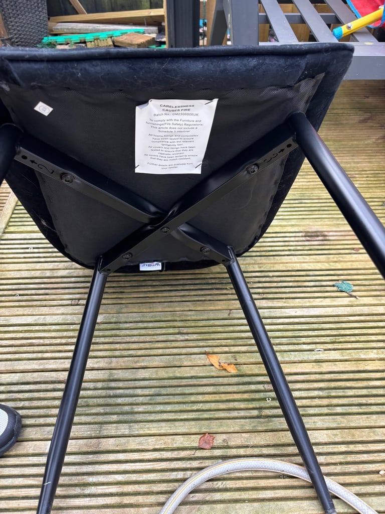 Black dining chairs