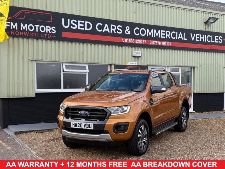 2020 20 FORD RANGER 2.0 ECOBLUE WILDTRAK PICKUP DOUBLE CAB 4DR DIESEL AUTO 4WD E