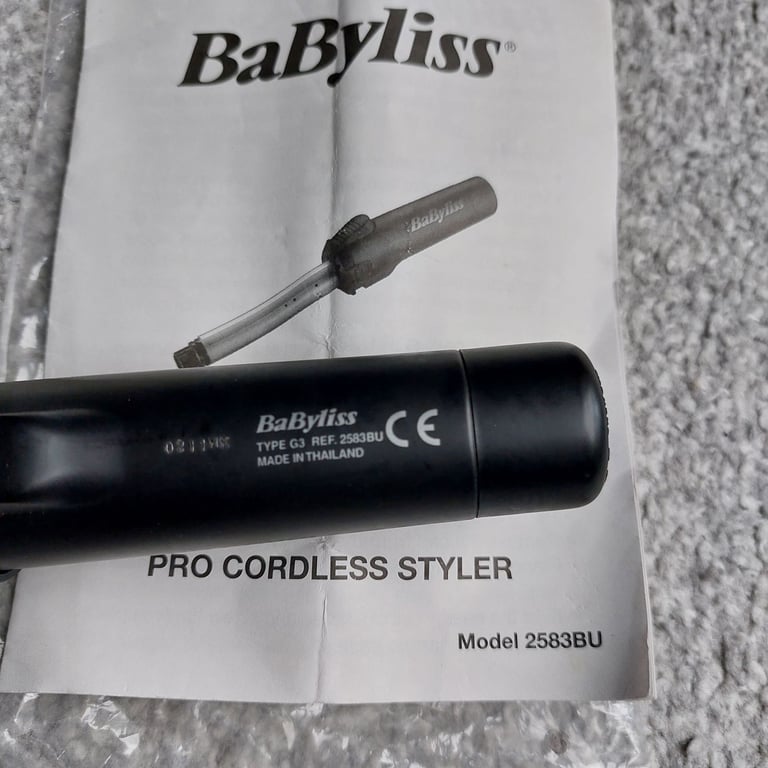 Babyliss PRO Cordless Hair Tongs Gas Powered G3 2583BU 