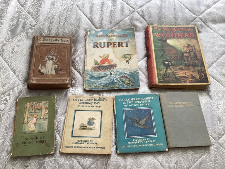 Job lot of antique and old books
