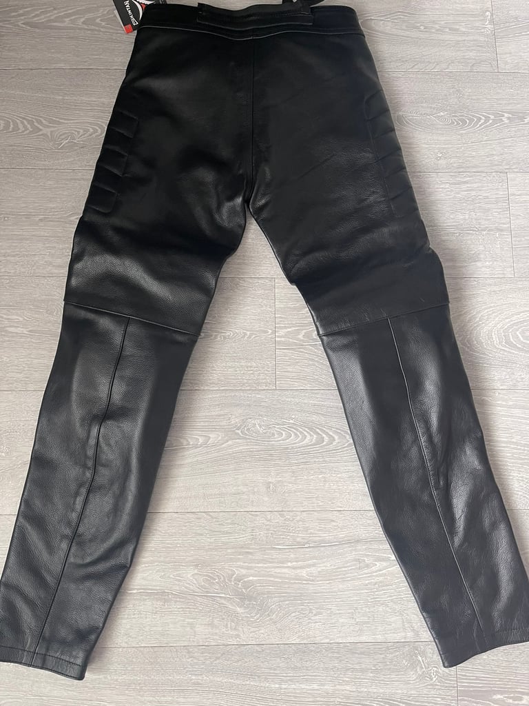 Skintan Leather Biker Trousers