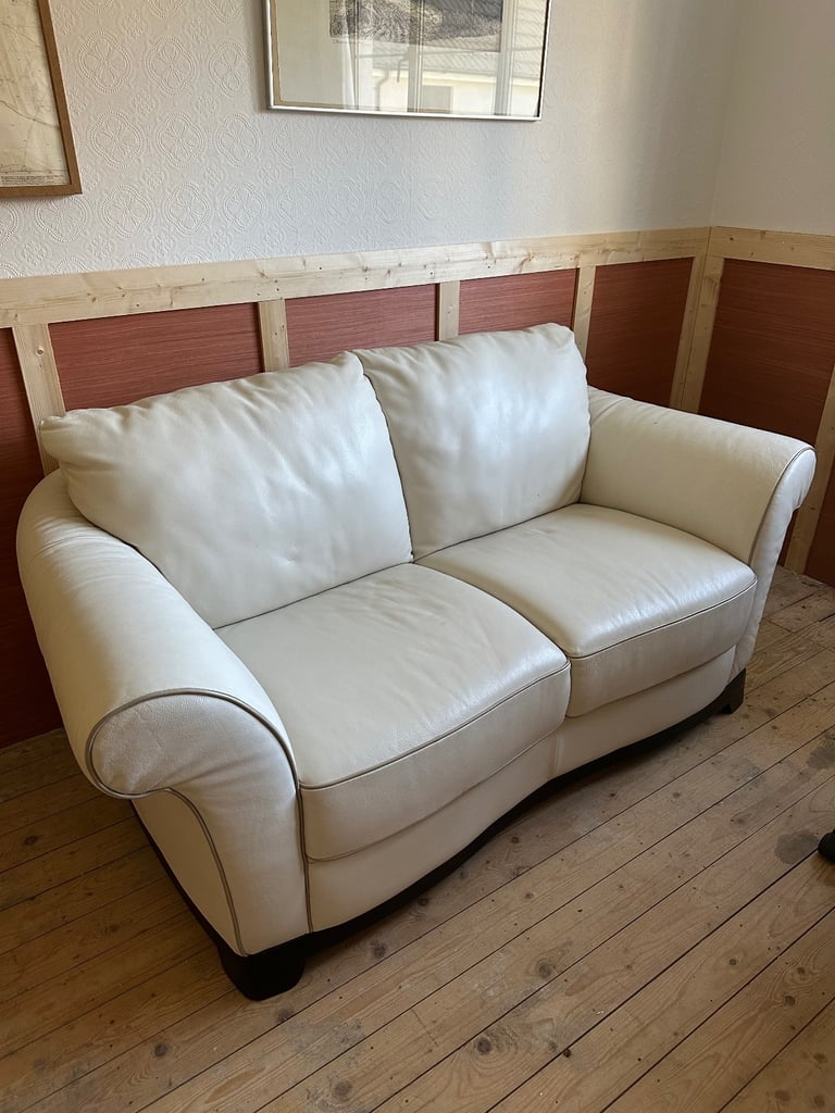 image for Natuzzi leather 2 seater sofa