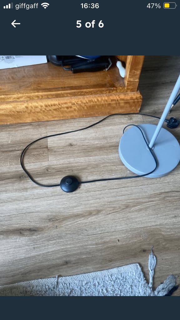 5ft lamp with foot switch