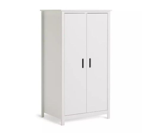 Habitat Kids Ronnie Short 2 Door Wardrobe - White (446/4714)