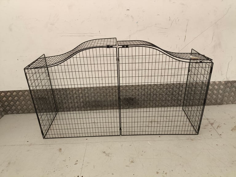 Metal Black Fireplace Mesh Surround Safey Gate to protect children pets cat dog