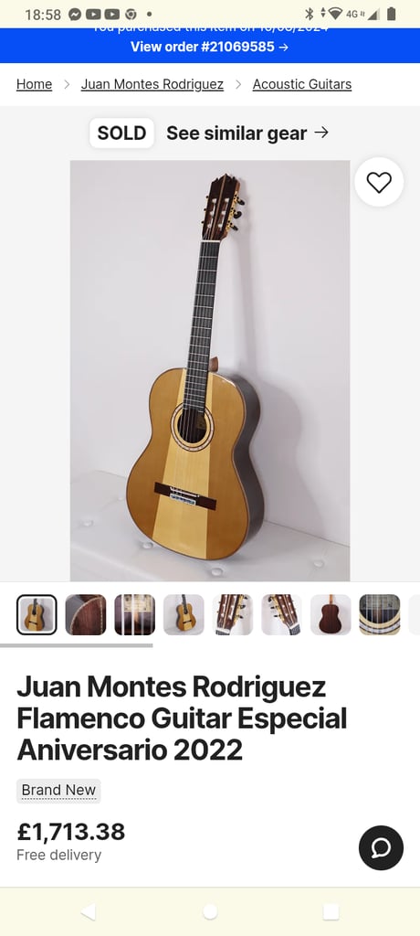 Juan Monte's flamenco guitar 