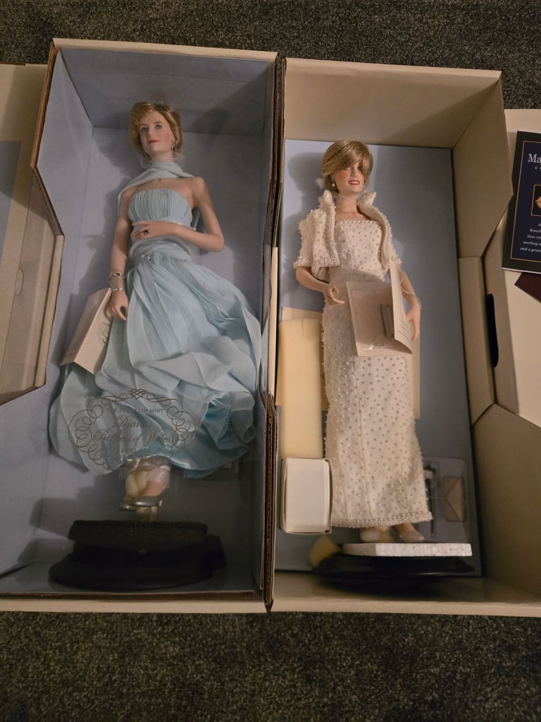 image for x 2 princess diana collectable porcelain dolls