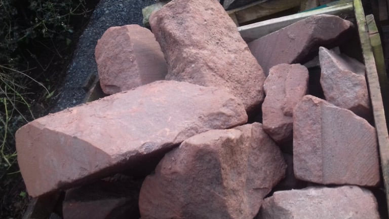 Red Sandstone Walling Blocks *Rockery *