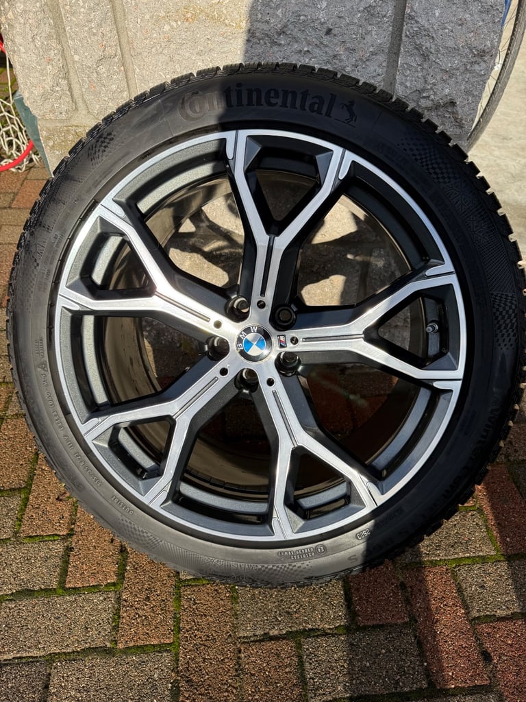 GENUINE BMW X5 G05 X6 G06 COMPLETE SET 4 21&quot; INCH ALLOYS WHEELS SETS 741M GREY